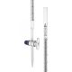 Burettes Schellbach-single bore, glass stopcock, capacity 10ml, Sub. Div. 0.10ml Tolerance ± 0.10ml, class 'B', White Graduation