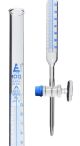Burettes Schellbach-single bore, glass stopcock, capacity 100ml, Sub. Div. 0.20ml Tolerance ± 0.10ml, class 'A'