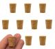 Cork Stopper - Bark, size no. 3, bottom 10mm, top 14mm, length 19mm, pk of 10