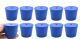 Blue neoprene stoppers with 1 hole (5 mm dia): Bottom 40mm Top 49mm Length 40mm Made from long lasting neoprene rubber, oil resistant, Use up to temps of 250°F / 120°C Pack of 10