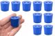Blue ASTM neoprene stoppers with 2 hole (5 mm dia): ASTM Size: #5.5 Bottom 24mm Top 28mm Length 25mm Made from long lasting neoprene rubber, oil resistant, Use up to temps of 250°F / 120°C Pack of 10