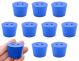 Blue ASTM neoprene stoppers with 2 hole (5 mm dia): ASTM Size: #7 Bottom 30mm Top 37mm Length 25mm Made from long lasting neoprene rubber, oil resistant, Use up to temps of 250°F / 120°C Pack of 10