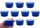 Blue ASTM neoprene stoppers with 1 hole (5 mm dia): ASTM Size: #10 Bottom 42mm Top 50mm Length 25mm Made from long lasting neoprene rubber, oil resistant, Use up to temps of 250°F / 120°C Pack of 10