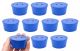 Blue ASTM neoprene stoppers with 2 hole (5 mm dia): ASTM Size: #10 Bottom 42mm Top 50mm Length 25mm Made from long lasting neoprene rubber, oil resistant, Use up to temps of 250°F / 120°C Pack of 10