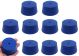 Blue ASTM neoprene stoppers with 1 hole (5 mm dia): ASTM Size: #10.5 Bottom 45mm Top 53mm Length 25mm Made from long lasting neoprene rubber, oil resistant, Use up to temps of 250°F / 120°C Pack of 10