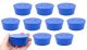 Blue ASTM neoprene stoppers with 2 hole (5 mm dia): ASTM Size: #12 Bottom 54mm Top 64mm Length 25mm Made from long lasting neoprene rubber, oil resistant, Use up to temps of 250°F / 120°C Pack of 10