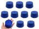 Blue ASTM neoprene stoppers with 1 hole (5 mm dia): ASTM Size: #13.5 Bottom 62mm Top 75mm Length 35mm Made from long lasting neoprene rubber, oil resistant, Use up to temps of 250°F / 120°C Pack of 10