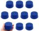 Blue ASTM neoprene stoppers with 2 hole (5 mm dia): ASTM Size: #13.5 Bottom 62mm Top 75mm Length 35mm Made from long lasting neoprene rubber, oil resistant, Use up to temps of 250°F / 120°C Pack of 10