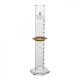 Cylinder Measuring Graduated, cap. 250ml., class 'A', Hex. base with spout, borosilicate glass, White Graduation