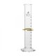 Cylinder Measuring Graduated, cap. 500ml., class 'B', Hex. base with spout, borosilicate glass, White Graduation with plastic guard