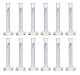 Cylinder Measuring Graduated, cap. 10ml, class 'B', round base with spout, borosilicate glass, Pack of 12
