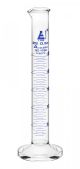 Cylinder Measuring Graduated, cap. 25ml., class 'A', round base with spout, borosilicate glass