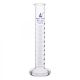 Cylinder Measuring Graduated, cap. 100ml., class 'A', round base with spout, borosilicate glass