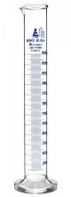 Cylinder Measuring Graduated, cap. 250ml., class 'A', round base with spout, borosilicate glass