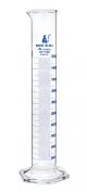 Cylinder Measuring Graduated, cap. 500ml., class 'A', Hex. base with spout, borosilicate glass