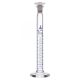 Cylinder Measuring Graduated, cap. 10ml., class 'B', glass round base with spout, complete with interchangeable polypropylene stopper, borosilicate glass
