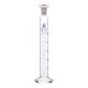 Cylinder Measuring Graduated, cap. 50ml., class 'B', glass round base with spout, complete with interchangeable polypropylene stopper, borosilicate glass