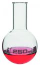 Flask Boiling 250ml, round bottom, narrow neck, borosilicate glass