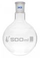 Flask Boiling with joint 500ml, socket size 24/29, round bottom, interchangeable joint, single neck, borosilicate glass