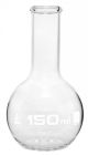 Flask Boiling - Florence, flat bottom, narrow neck with beaded rim 150ml, borosilicate glass