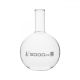 Flask Boiling - Florence, flat bottom, narrow neck with beaded rim 5000ml, borosilicate glass