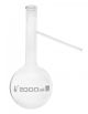 Flask Distilling with side arm 2000ml., round bottom with side arm, borosilicate glass