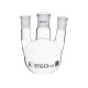 Flask Distilling round bottom, cap. 250ml, borosilicate glass, three neck parallel, centre socket 24/29, side socket 19/26