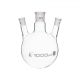Flask Distilling round bottom, cap. 1000ml, borosilicate glass, three neck at angle, centre socket 29/32, side socket 19/26