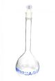 Eisco Class A Glass Volumetric Flasks with Stoppers, 250 mL
