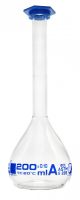 Flask Volumetric w/ Snap Cap class A 200ml Blue graduation