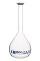 Eisco Class A Glass Volumetric Flasks with Snap Cap, 1000 mL