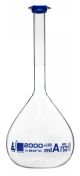Flask Volumetric w/ Snap Cap class A 2000ml Blue graduation