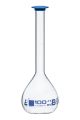 Flask Volumetric w/ Snap Cap Class B 100ml Blue graduation