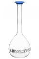 Flask Volumetric w/ Snap Cap Class B 1000ml White graduation
