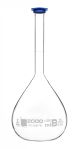 Flask Volumetric w/ Snap Cap Class B 2000ml White graduation
