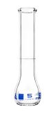 Flask Volumetric class 'B', cap. 5ml, borosilicate glass with rim without stopper