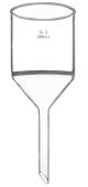 Funnel Buchner, cap. 500ml., Plain stem, borosilicate glass
