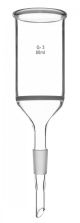 Funnel Buchner, cap. 80ml., Cone at stem, borosilicate glass
