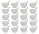 Mortar & Pestle, Porcelain, outer dia 80mm, cap. 60m, case of 20