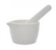 Mortar & Pestle, Porcelain, heavy pattern, outer dia 70mm, cap. 50ml.