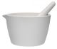Mortar & Pestle, Porcelain, heavy pattern, outer dia 210mm, cap. 1900ml.