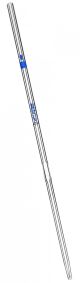 Pipette class 'A' 1ml, Borosilicate glass, bulb form, Blue