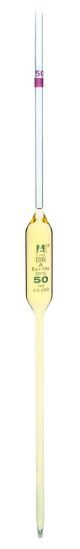 Eisco Labs Volumetric Pipet, 50ml, Borosilicate glass, 0.030 tolerance, Class A Glass, Individually wrapped