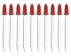 Pipette Dropping, cap. 1.7ml approx. rubber teat, Narrow mouth, pk of 10