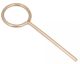 Retort Ring Closed, ID of ring 10cm, length of stem 14cm.