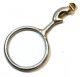 Cast Iron Ring Clamp, ID 3.375in of Ring OD 10cm. (4in)