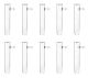 Test Tube with side arm, 150x24mm, boro. glass, Pack of 10