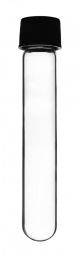 Test Tube, cap. 30ml, 100x25mm, plain with bakelite screw cap & rubber liner