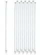 Rod Stirring, Glass, spade and button ends, L 30cm, Dia 7mm, pk of 10 rods