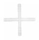 Tubing Connector - Cross, 8mm, Polypropylene
